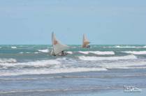 Chegando a Canoa Quebrada, no litoral do Ceará